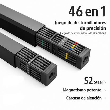Destornilladores de Precisión Magnéticos (46 piezas)